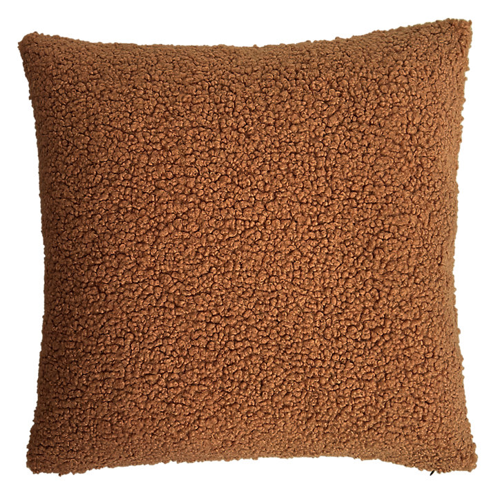 Coussin Kanosh GoodHome marron caramel L.45 x l.45 x ep.80 cm