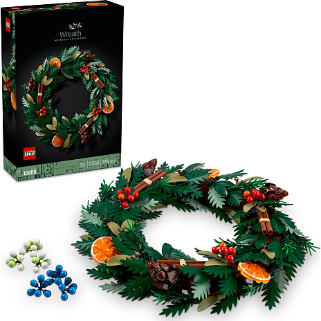 LEGO Icons Krans Boligindretningssæt med julepynt 10340