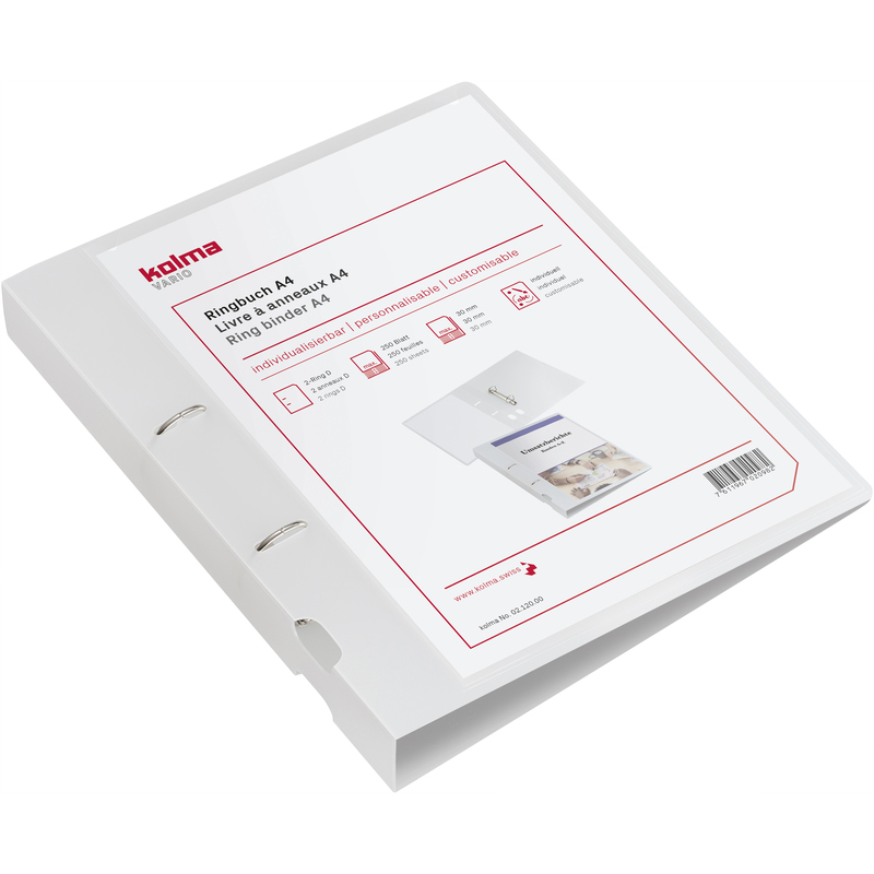 Kolma Ringbuch Vario, A4, 3.8 cm, transparent
