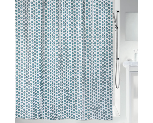 Spirella Deep Forest Textiel Douchegordijn 180 x 200 cm Wit/Blauw/Groen