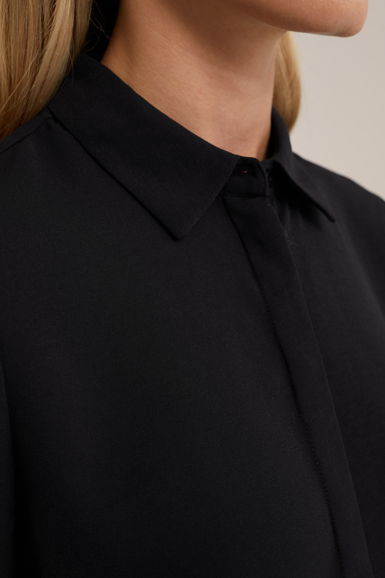 geweven blouse WE Fashion Zwart