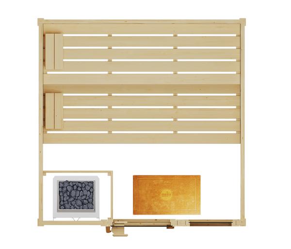 Weka Sauna Valida Plus mit Glastür und