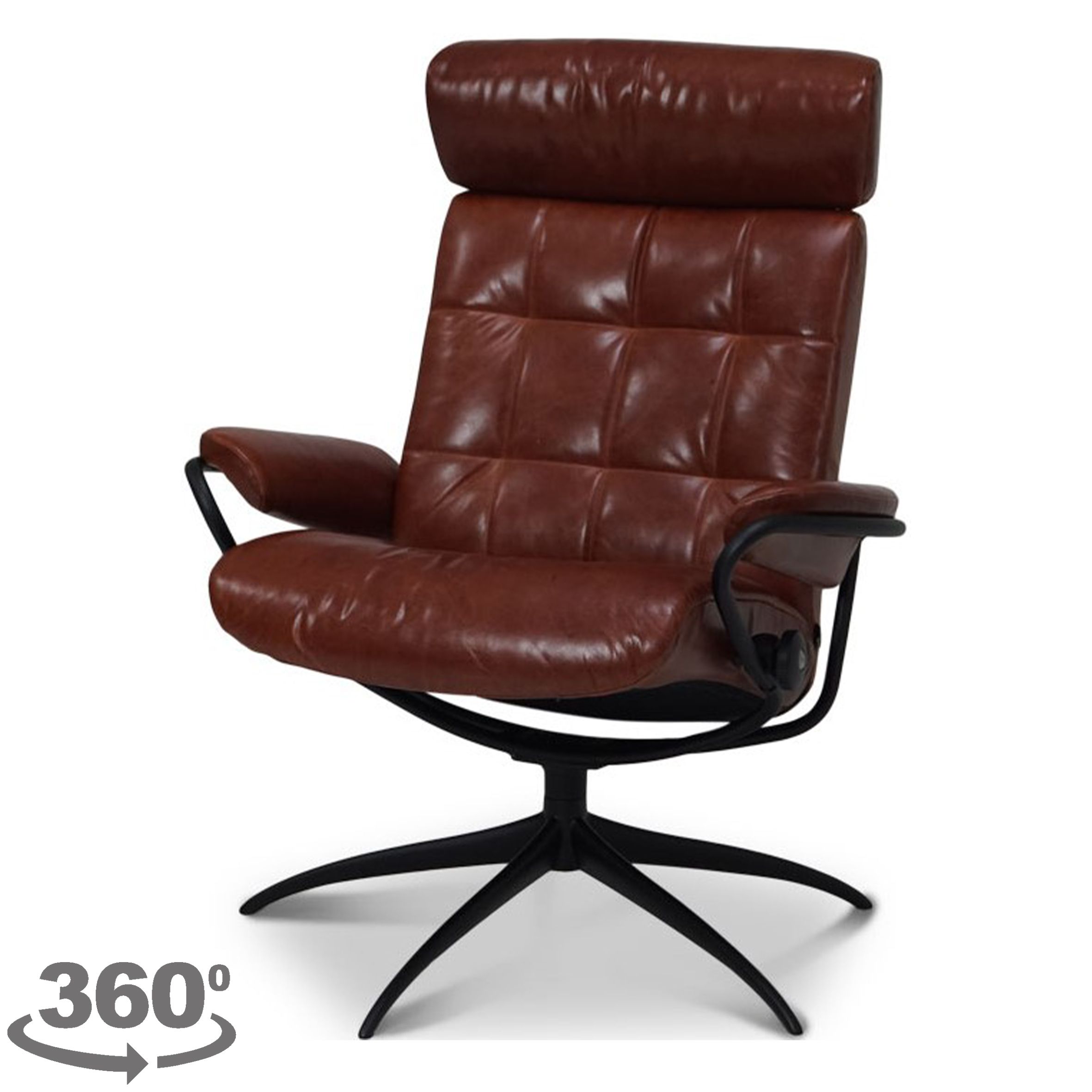 Relaxfauteuil London LowBack met hoofdsteun  | StresslessB80 x D75 x H98 cm