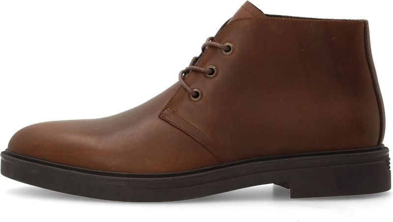 Manfield - Veterboots - Bruin - Leer
