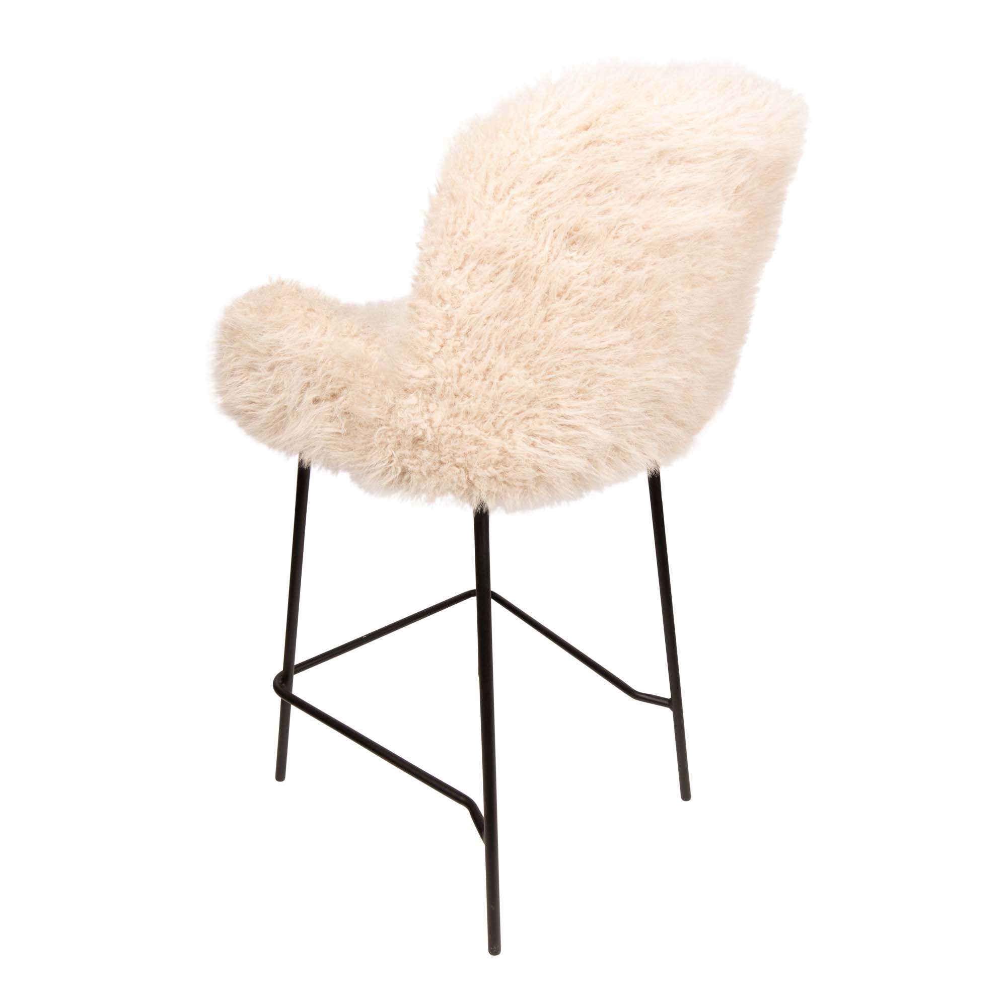 Barstoel Hair (set van 2) Barstoel Hair-set van 2-beige (Kopie)