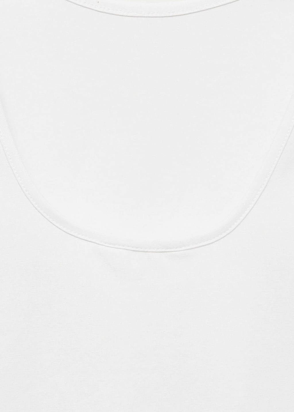 MANGO TEEN top met open rug naturel wit
