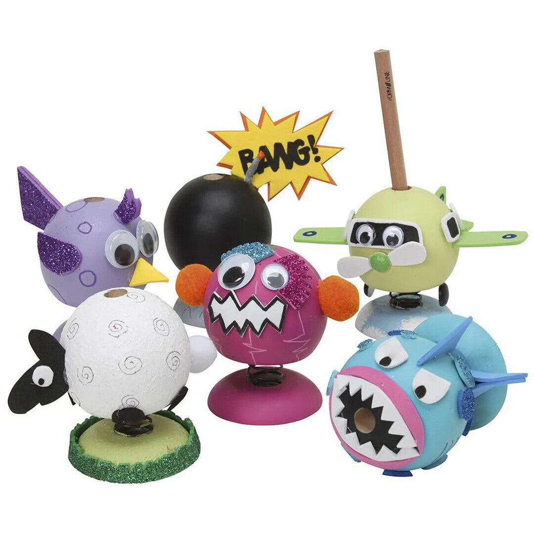 Creativ company wiebelogen halloween - 6-15 mm - 54st
