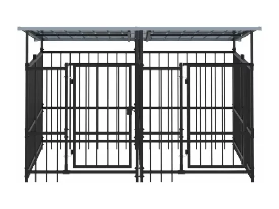 Chenil cage enclos pac noire 200 x 198 x 128 cm 02_0041759