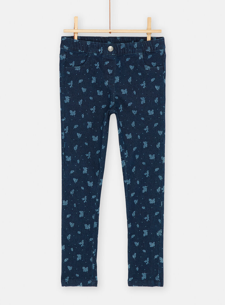 Jean souple bleu foncé fille