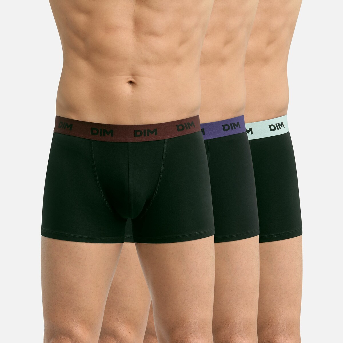 DIM<br>Conjunto de 3 cuecas boxer em cores sortidas