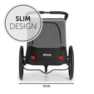 Hauck Dryk Duo Sykkelvogn, Grey
