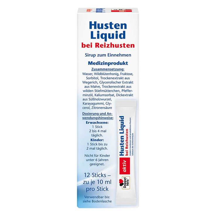 Doppelherz Husten Liquid Sticks, 12 St
