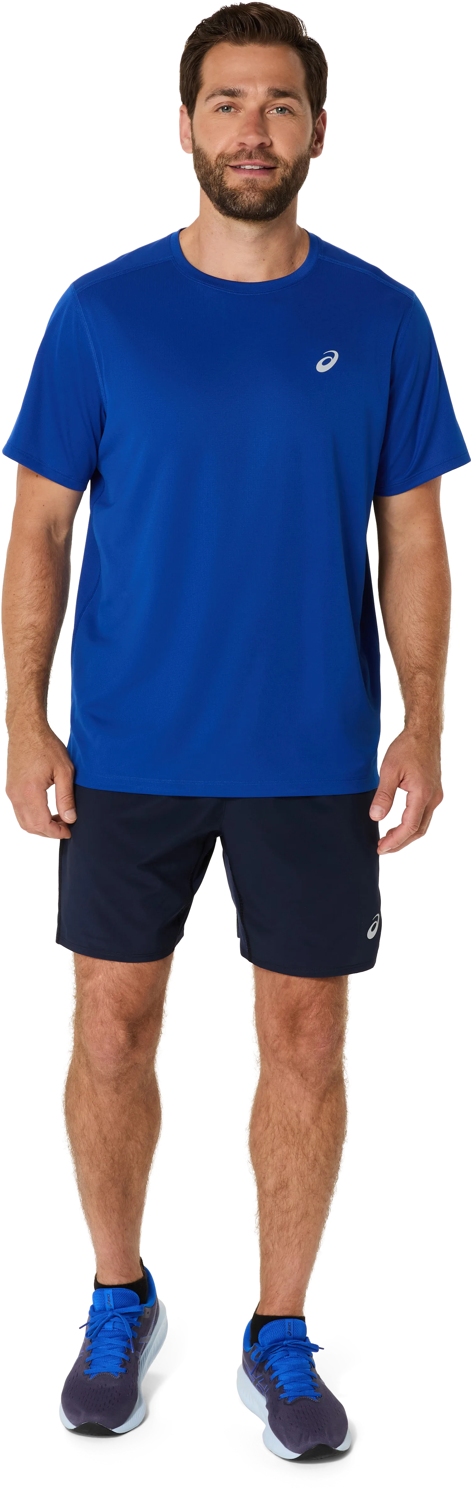 Asics Ms Asics Core Ss Top Asics Blue