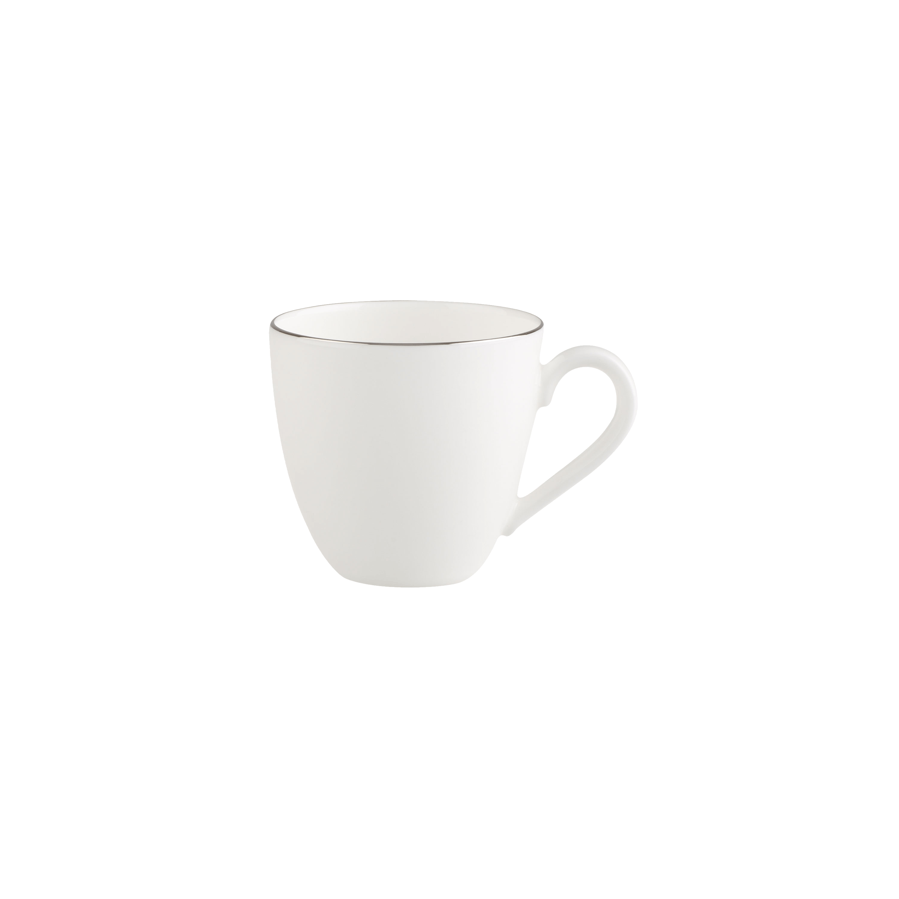 Anmut Espresso cup White, 2.1 oz, Premium Bone Porcelain