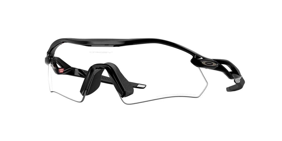Oakley Radar Plate Polished Black / Clear Photo 50% Blk Ird