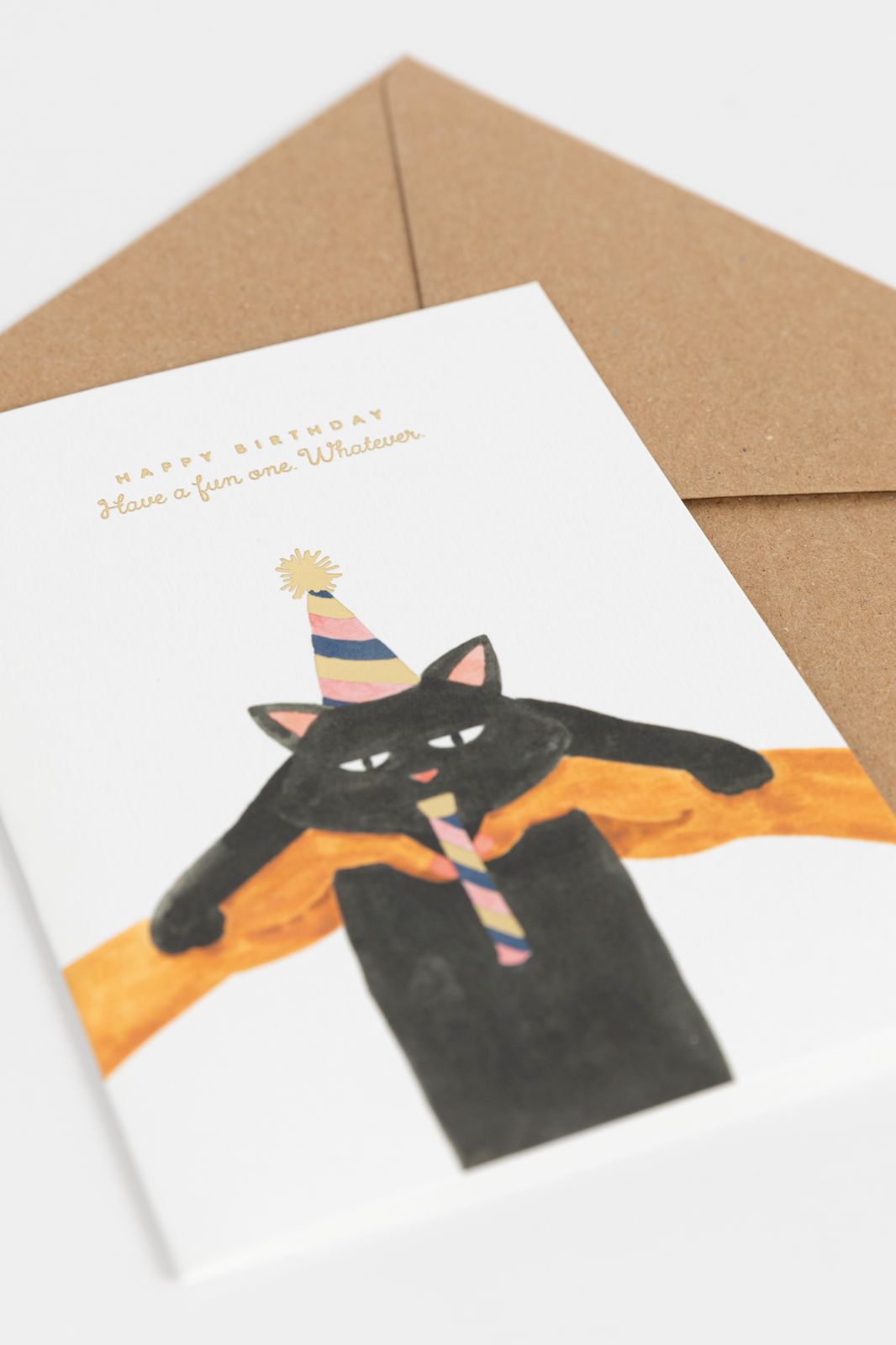 Postkaart Happy Birthday cat