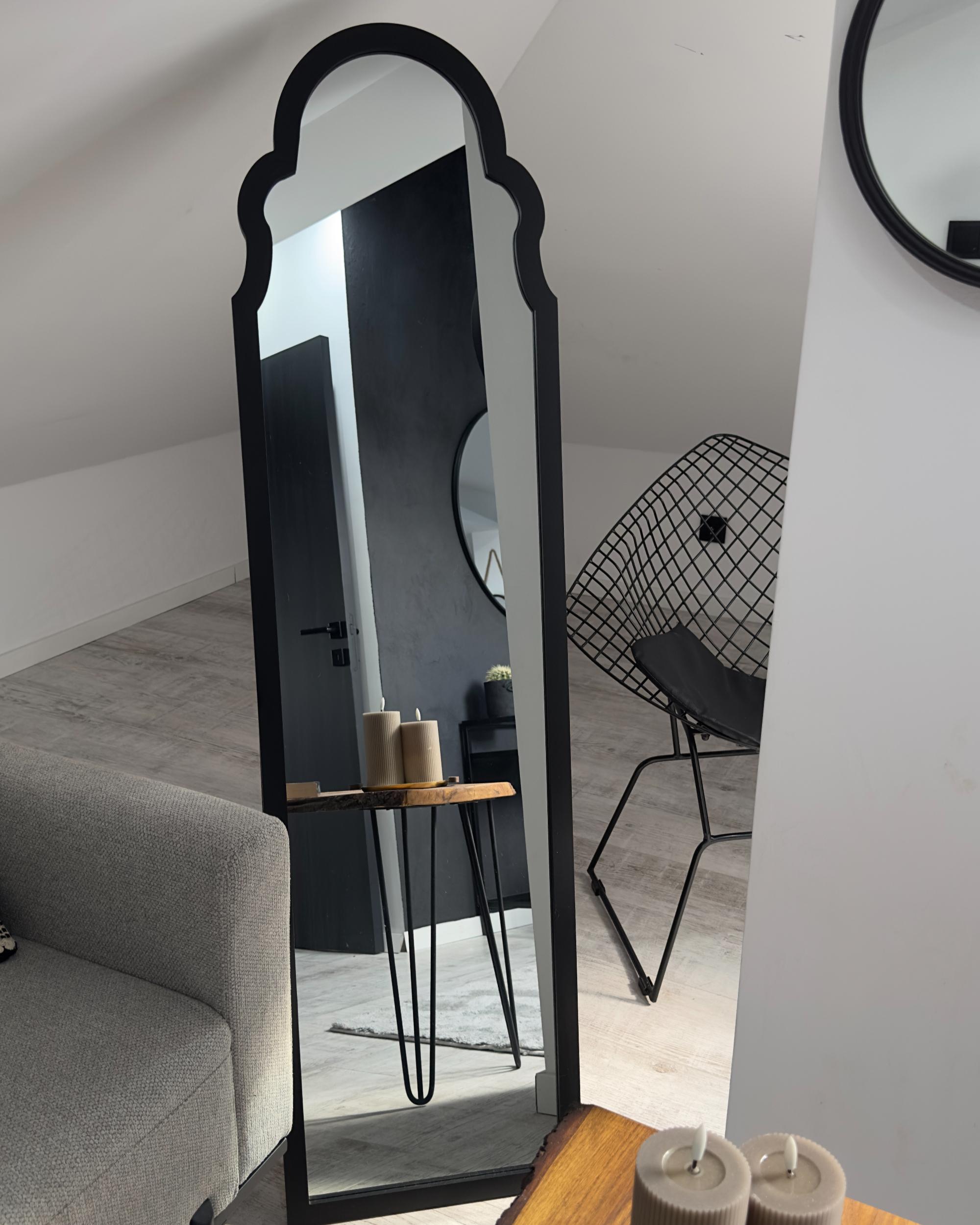 Staande spiegel CHATILLON 150 cm Zwart