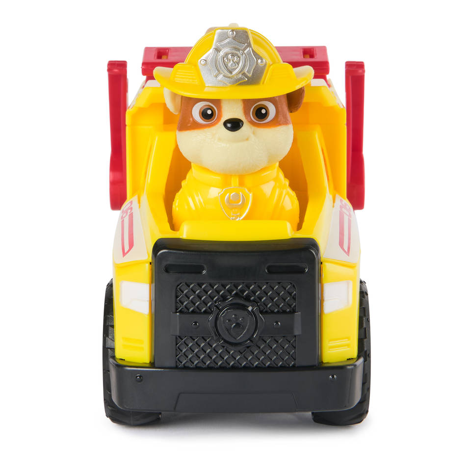 PAW Patrol Brandweerredding Rubble's kiepwagen met speelfiguur