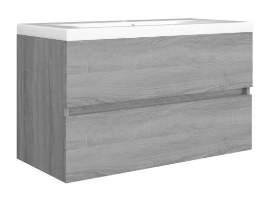 Armoire d'évier Sonoma gris 80x38,5x45 cm Bois d'ingénierie
