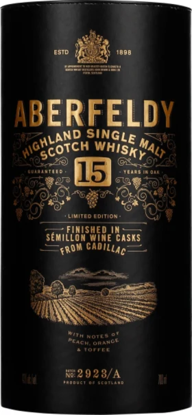 ABERFELDY 15 YEARS CADILLAC SÉMILLON WINE FINISH 70CL