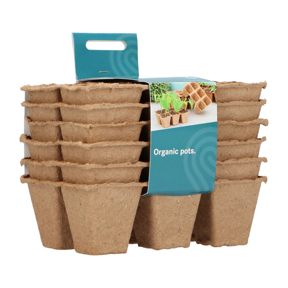 SOGO Biologische Kweekpotjes 4x4 cm 6 stuks
