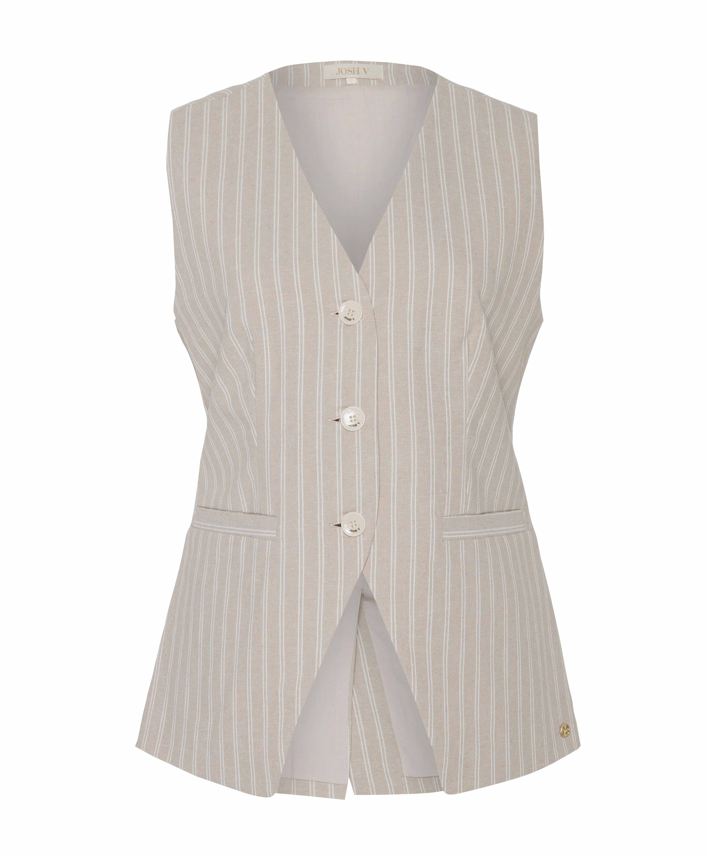 Josh V Dames gilet beige