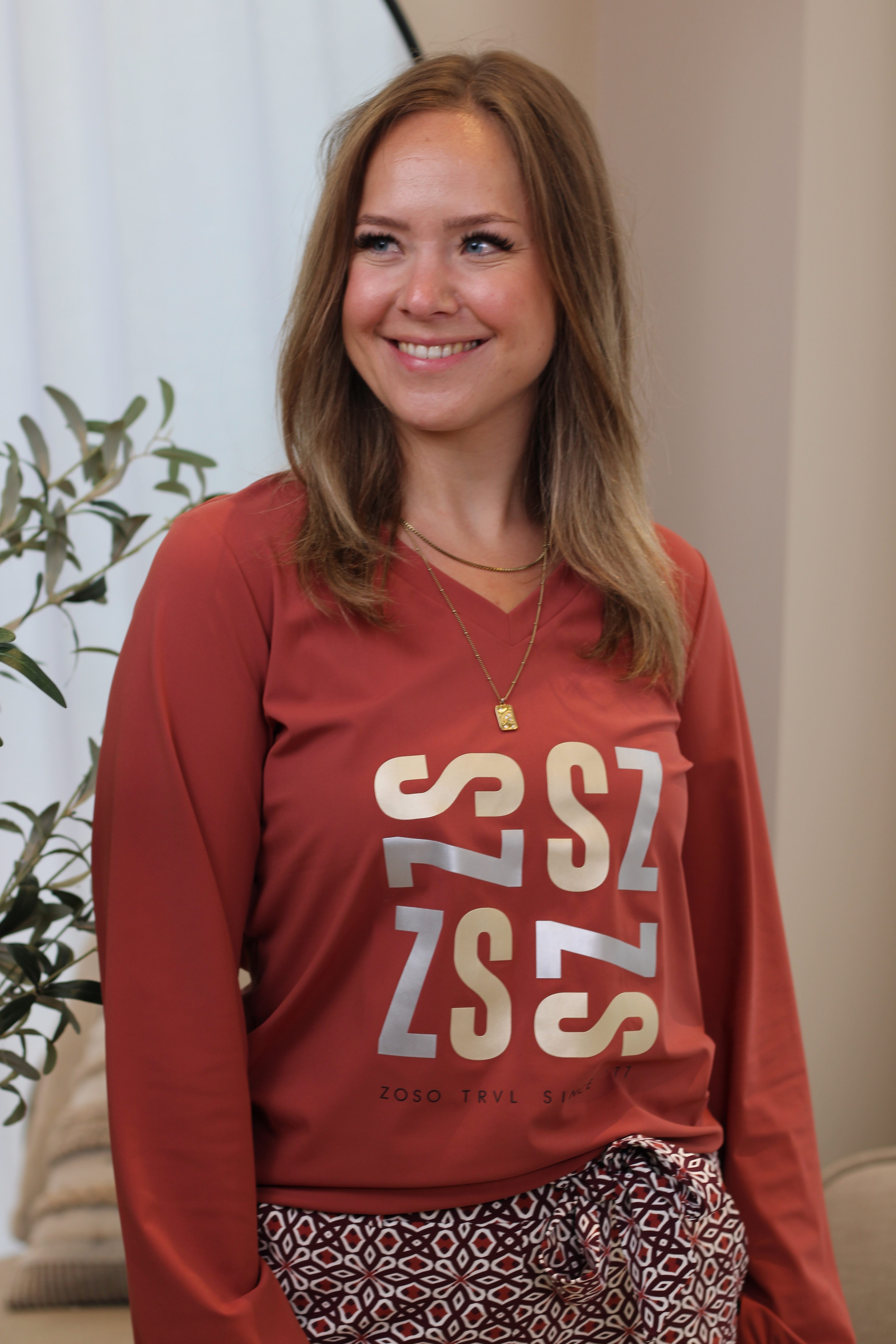 Zoso - Caroline Travel T-Shirt - Marsala