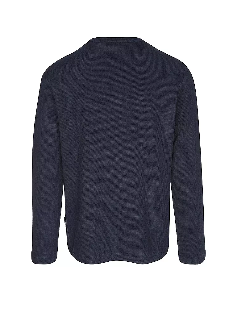 TOM TAILOR Pullover HENLEY dunkelblau