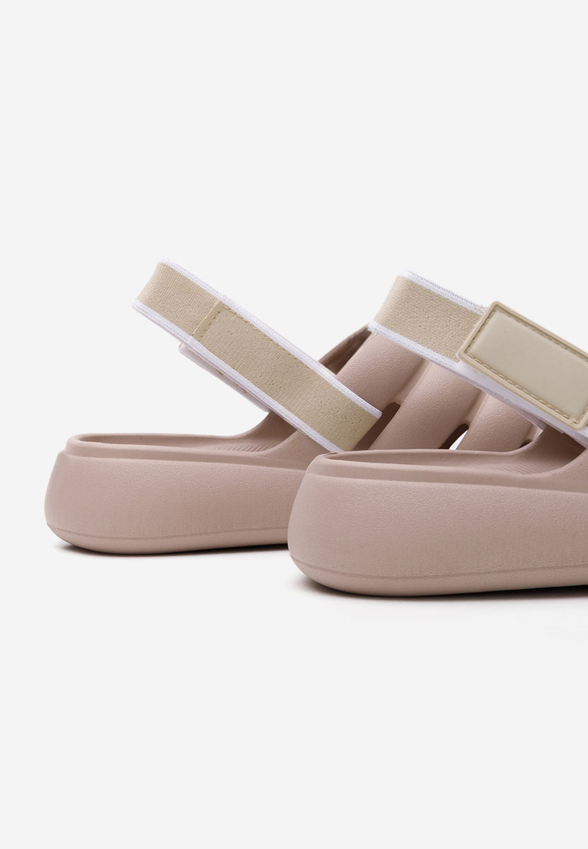 Sandales femme sans talon roses Angelyne