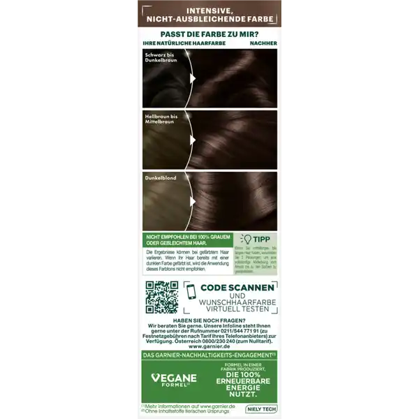 Farbsensation Dauerhafte Haarfarbe Coloration 4.15 Tiramisu