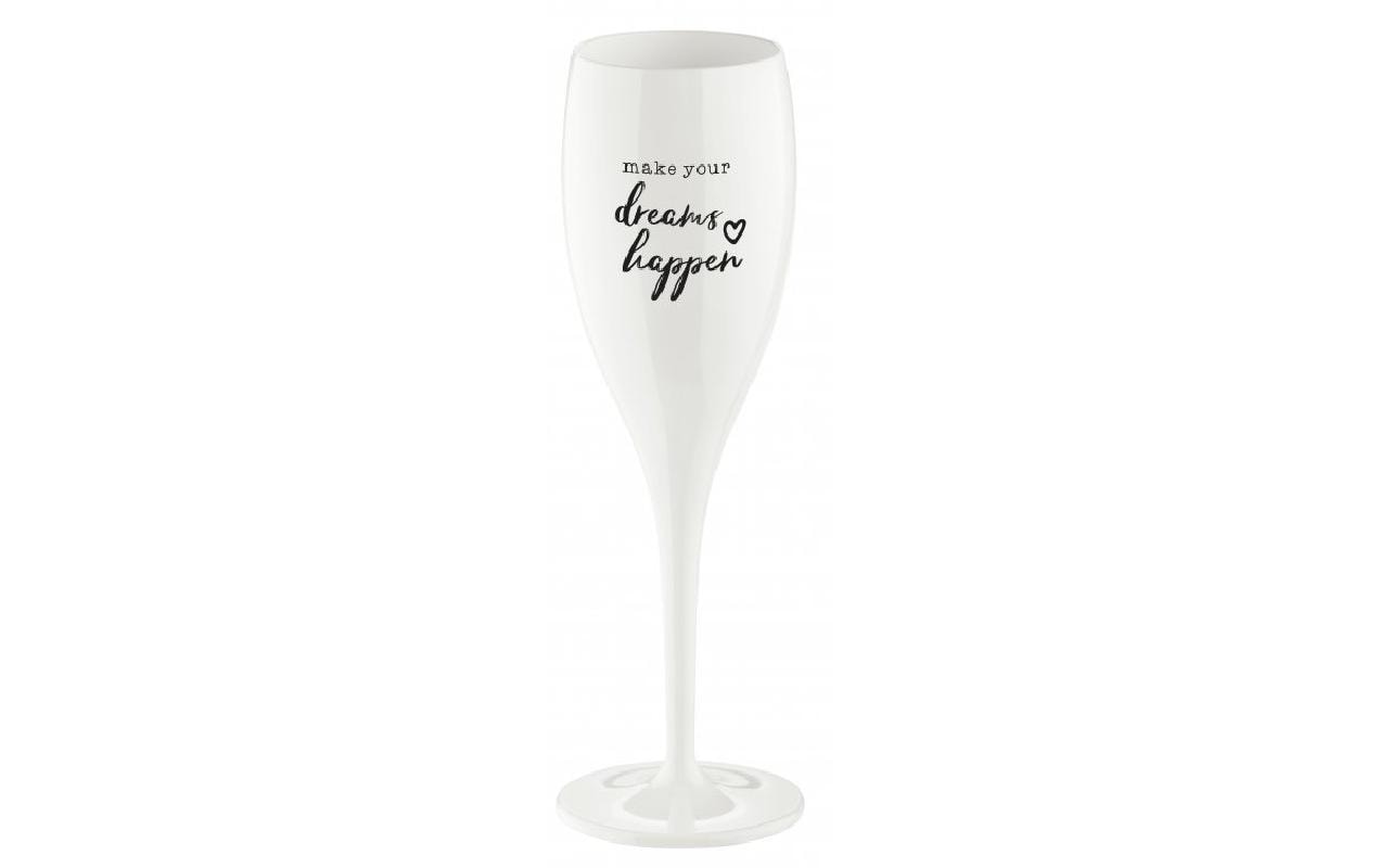 Sektglas Superglas Make your dreams happen 100 ml, 1 StkGlas geeignet für Champagner oder Schaumweine