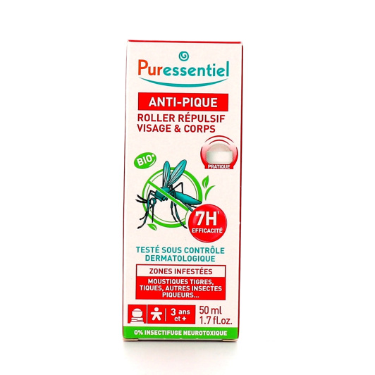 Puressentiel Anti Pique roller répulsif visage et corps - Dès 3 ans