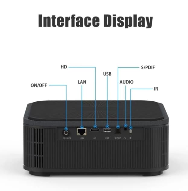 NÖRDIC 4K Projektor 500ANSI Opløsning Dobbeltbånd Bluetooth 5.1