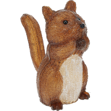 Kerstdecoratie konijn/eekhoorn acryl figuur LED verlichting 29 x 16,5 cm per stuk