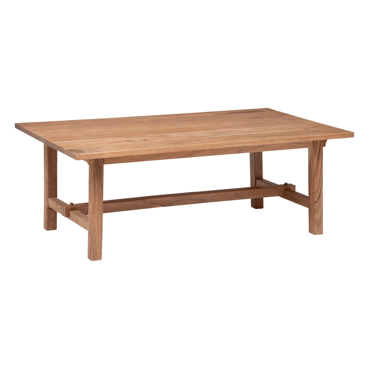 Table basse rectangle en bois d'acacia 110 x 60 cm