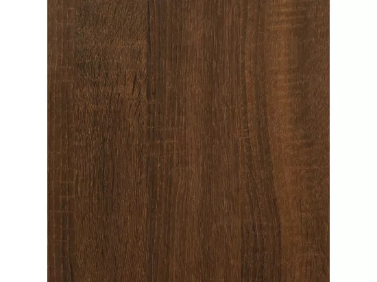 Table console chêne marron 75x32x75 cm bois d'ingénierie