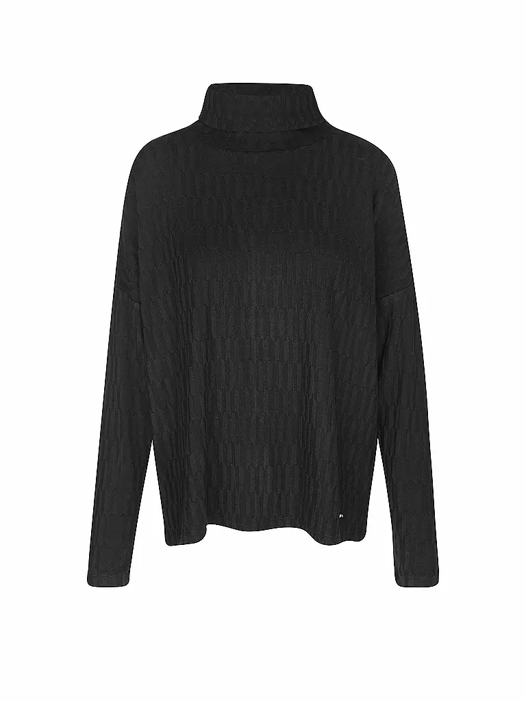BRAX Rollkragenshirt schwarz
