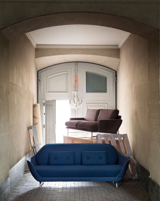 Fritz Hansen Favn Sofa bank, lichtroze