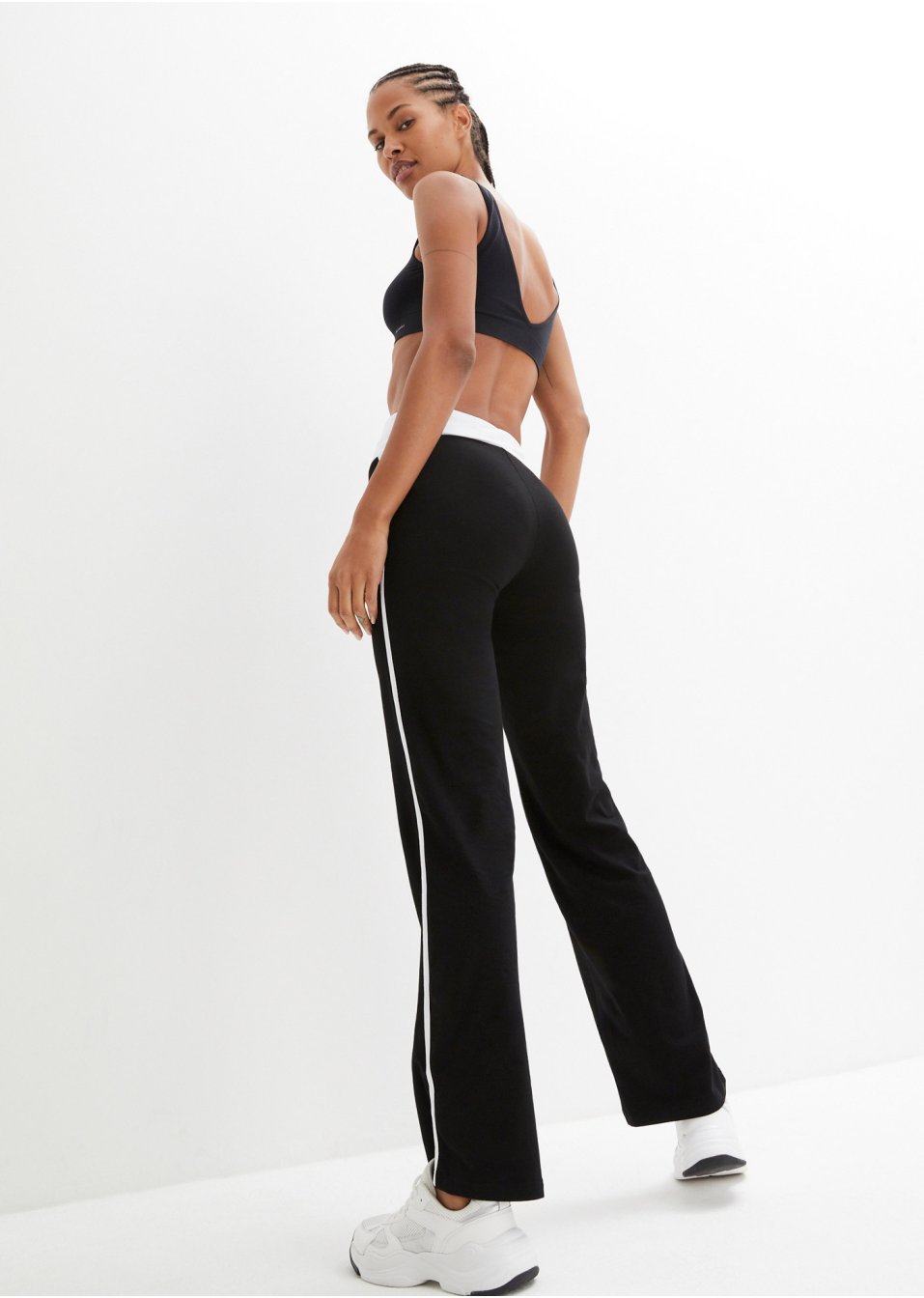 Pantalon palazzo avec élasthanne