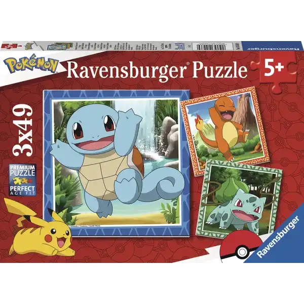 Puzzle Glumanda, Bisasam und Schiggy