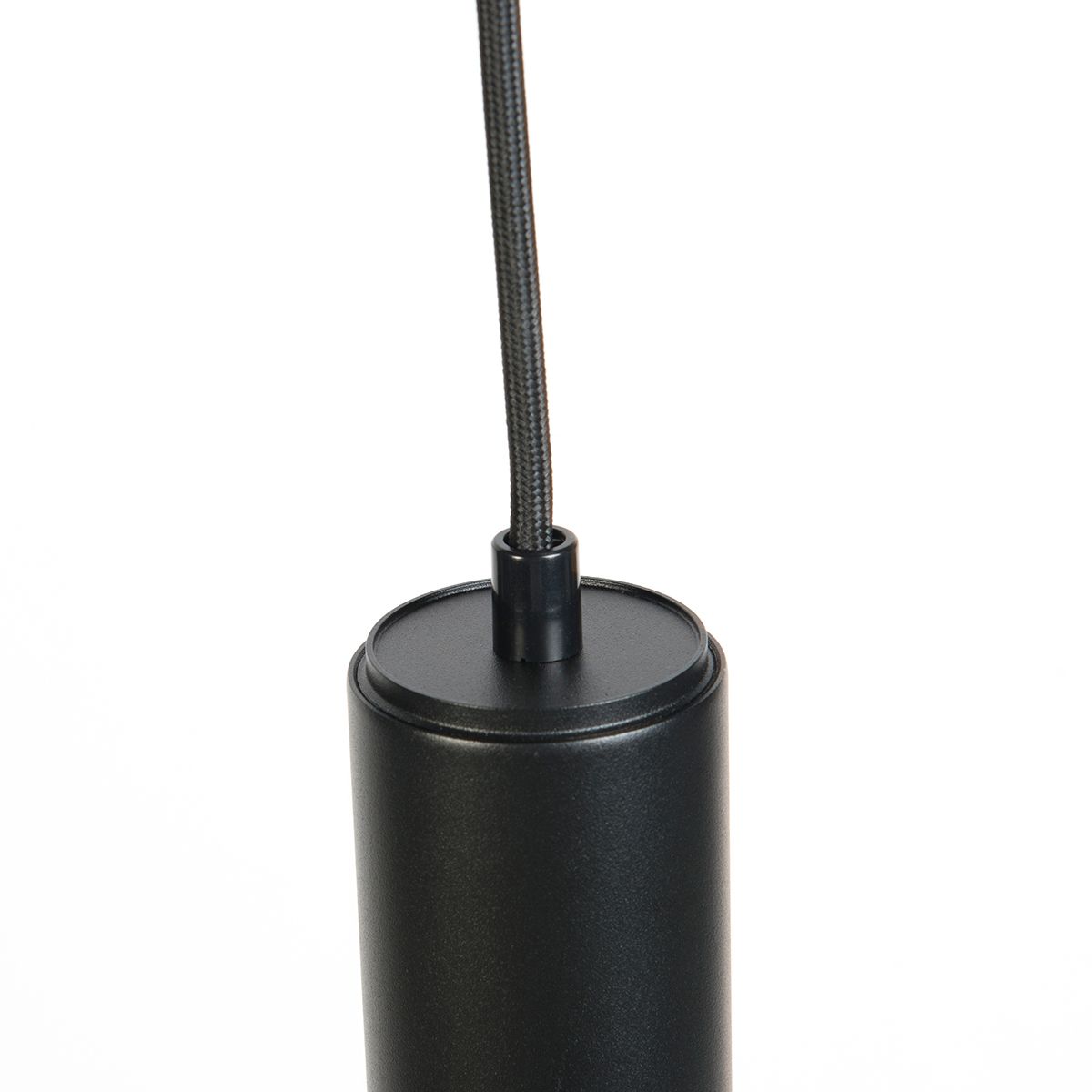 Design hanglamp zwart incl. rail adapter 3-fase - 3-Phase Tuba small