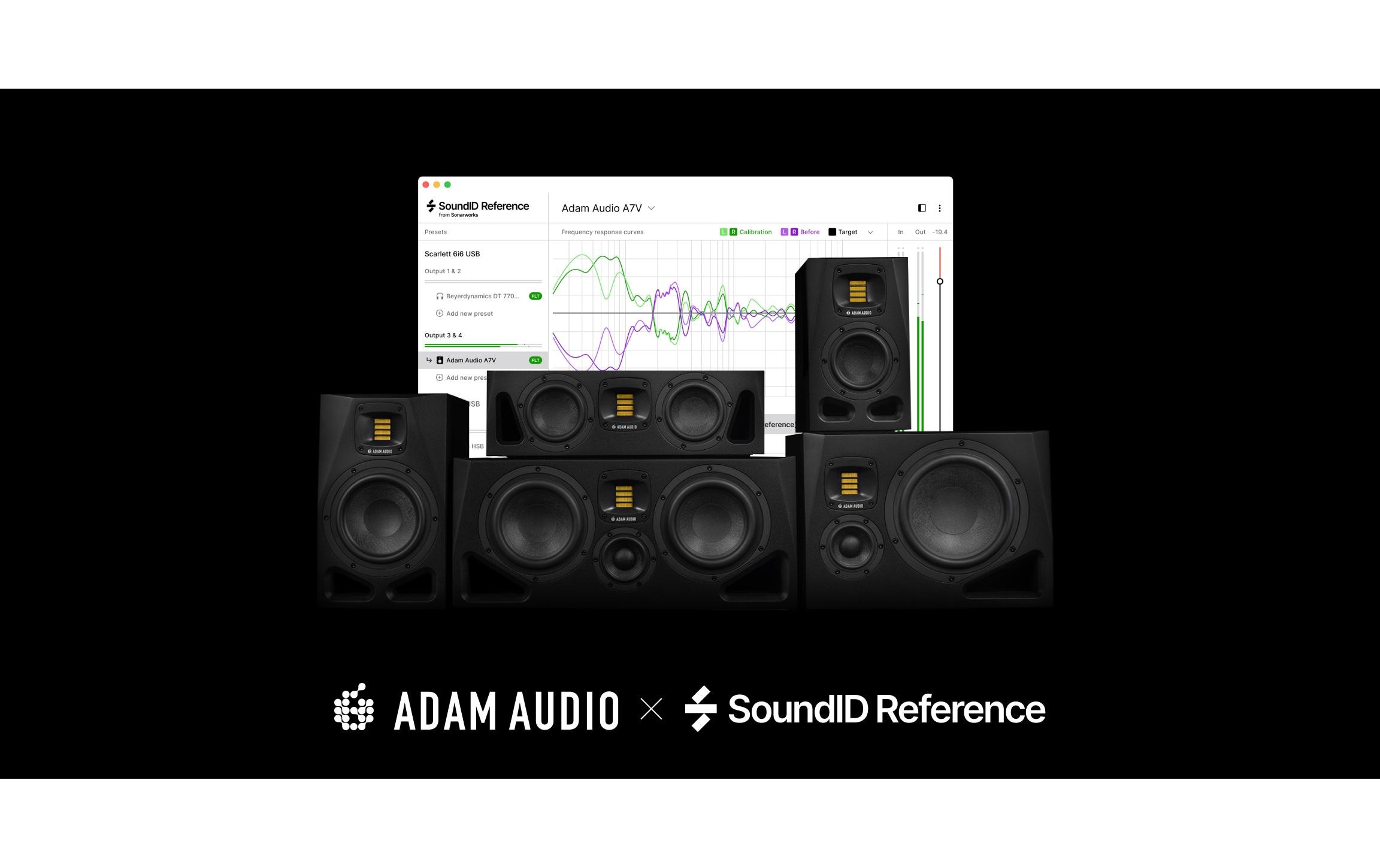 Studiomonitor A4 V Schwarz<br>Aktiver 2-Wege Lautsprecher mit DSP