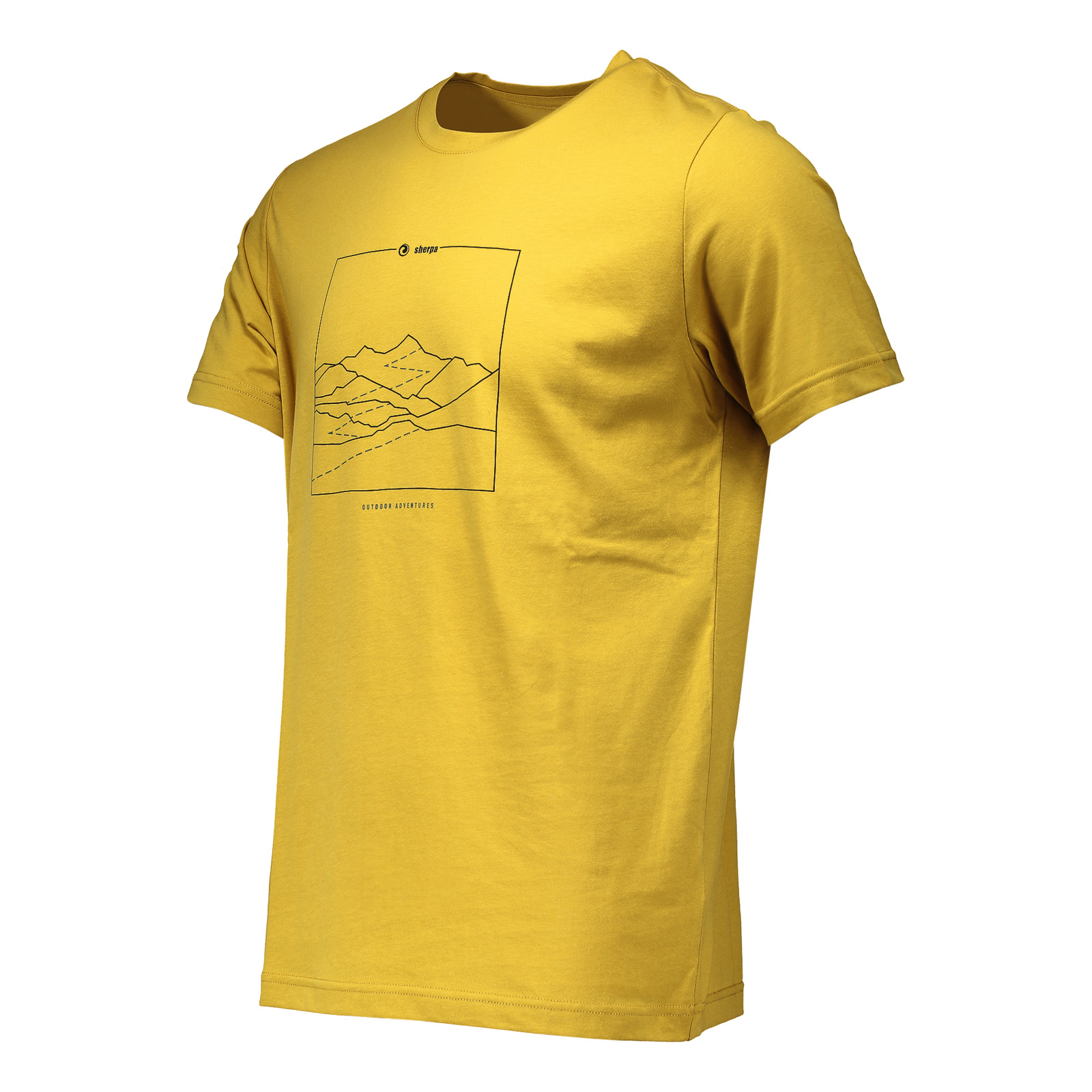Sherpa Herren-T-Shirt Yongzin Graphic L, gelb