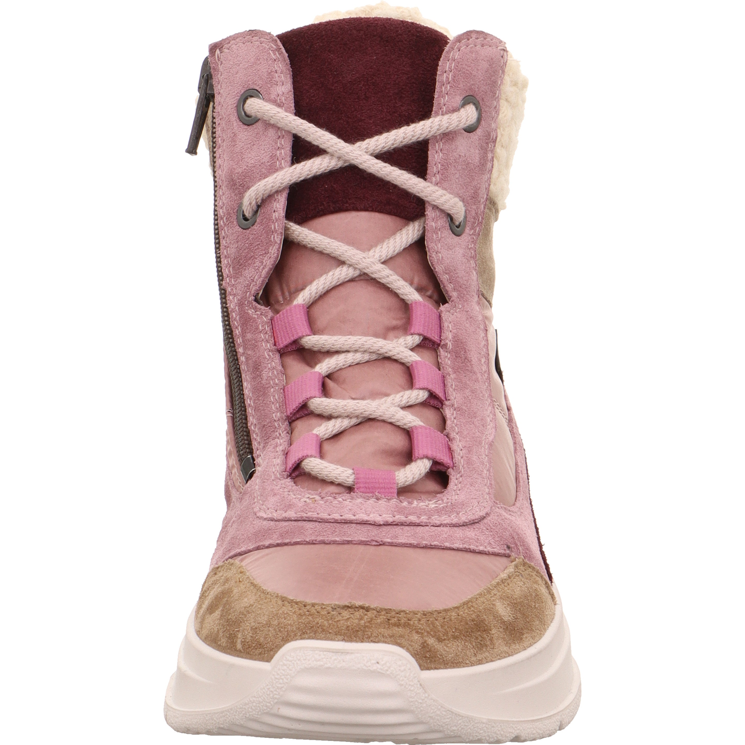 legero SPRINTER Damen  Sneaker high mit Reißverschluss - Farbe: Mehrfarbig Rosa - Größe: 6.5