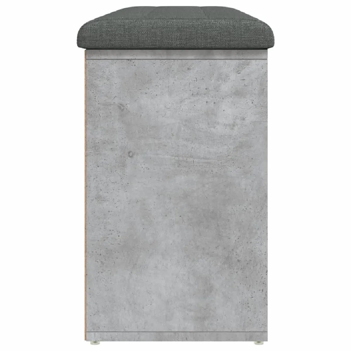 Decoshop26 Banc Rangement Gris Béton 102x32x50 cm