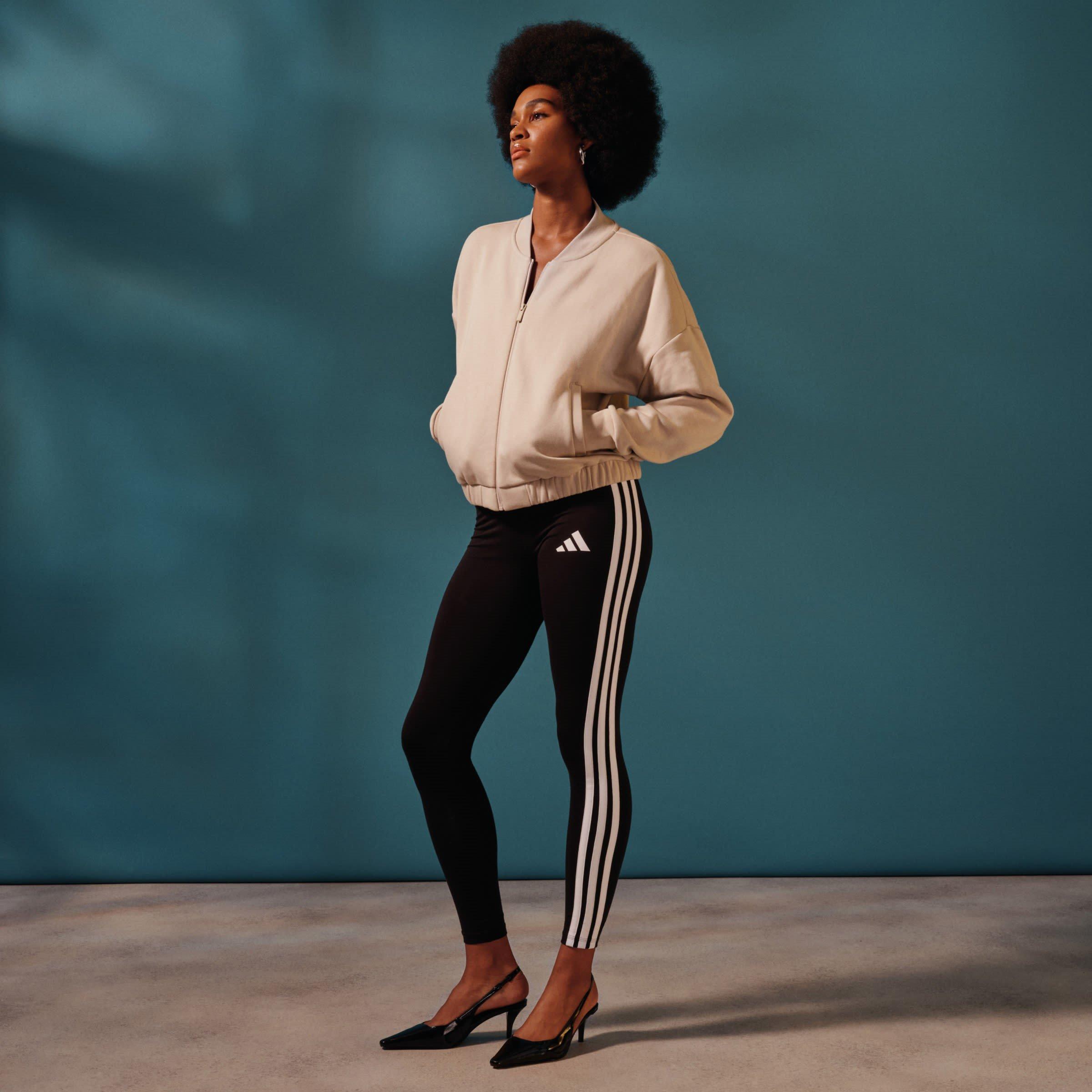 adidas Essentials 3 Stripe Leggings Womens