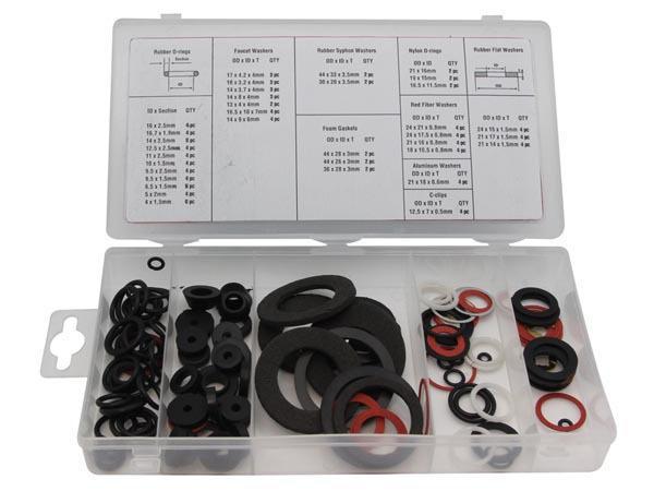 Perel Dichtungsring HAS01 125 Stück Dichtungsringe-Set, 125-teilig