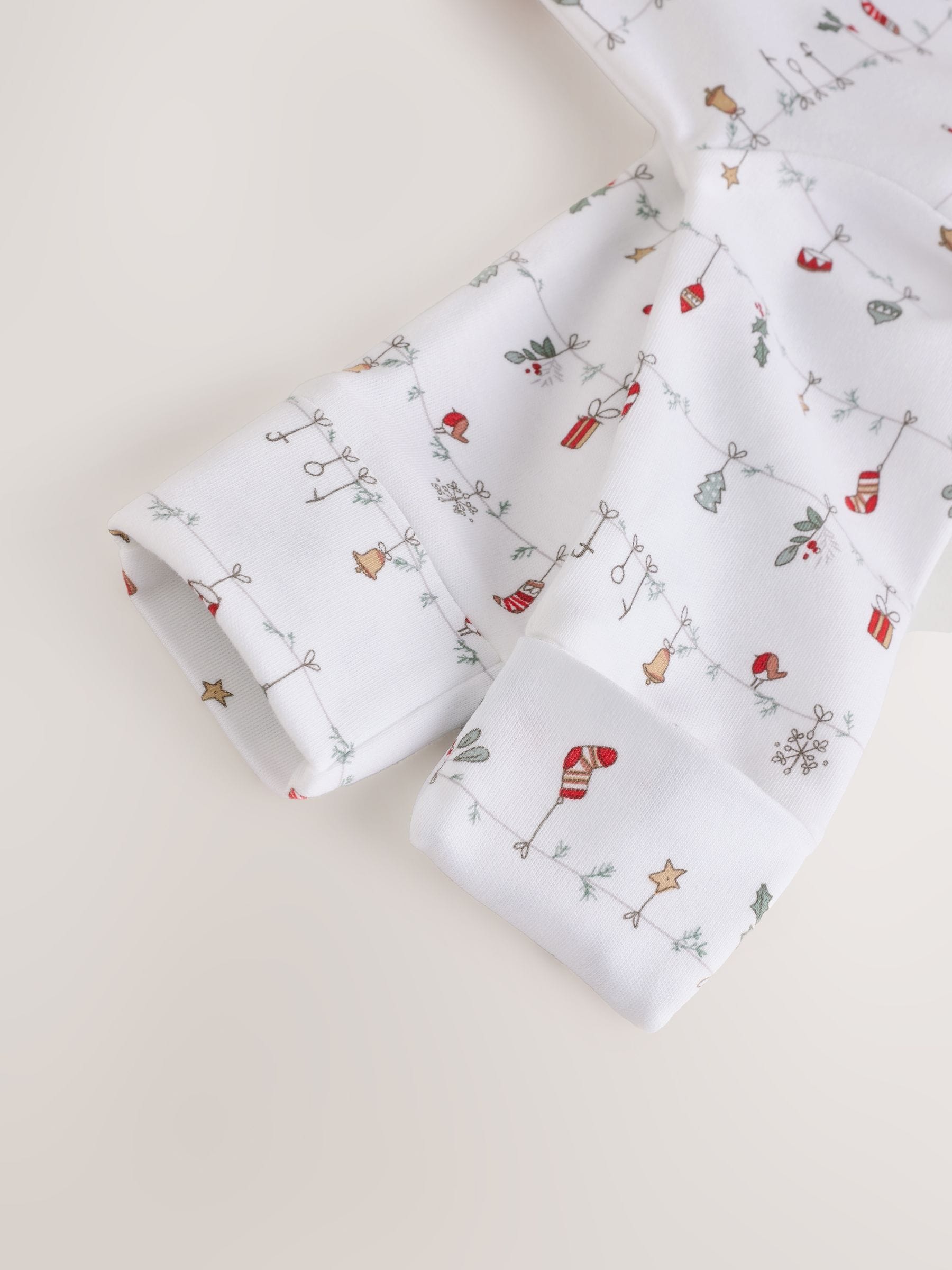 Wit - My First kerstbabypyjama (0-18mnd)