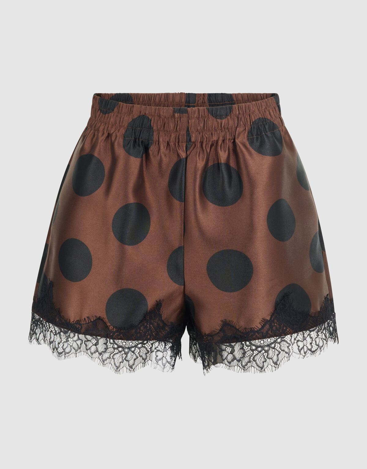 Kanten Polkadot Short Bruin