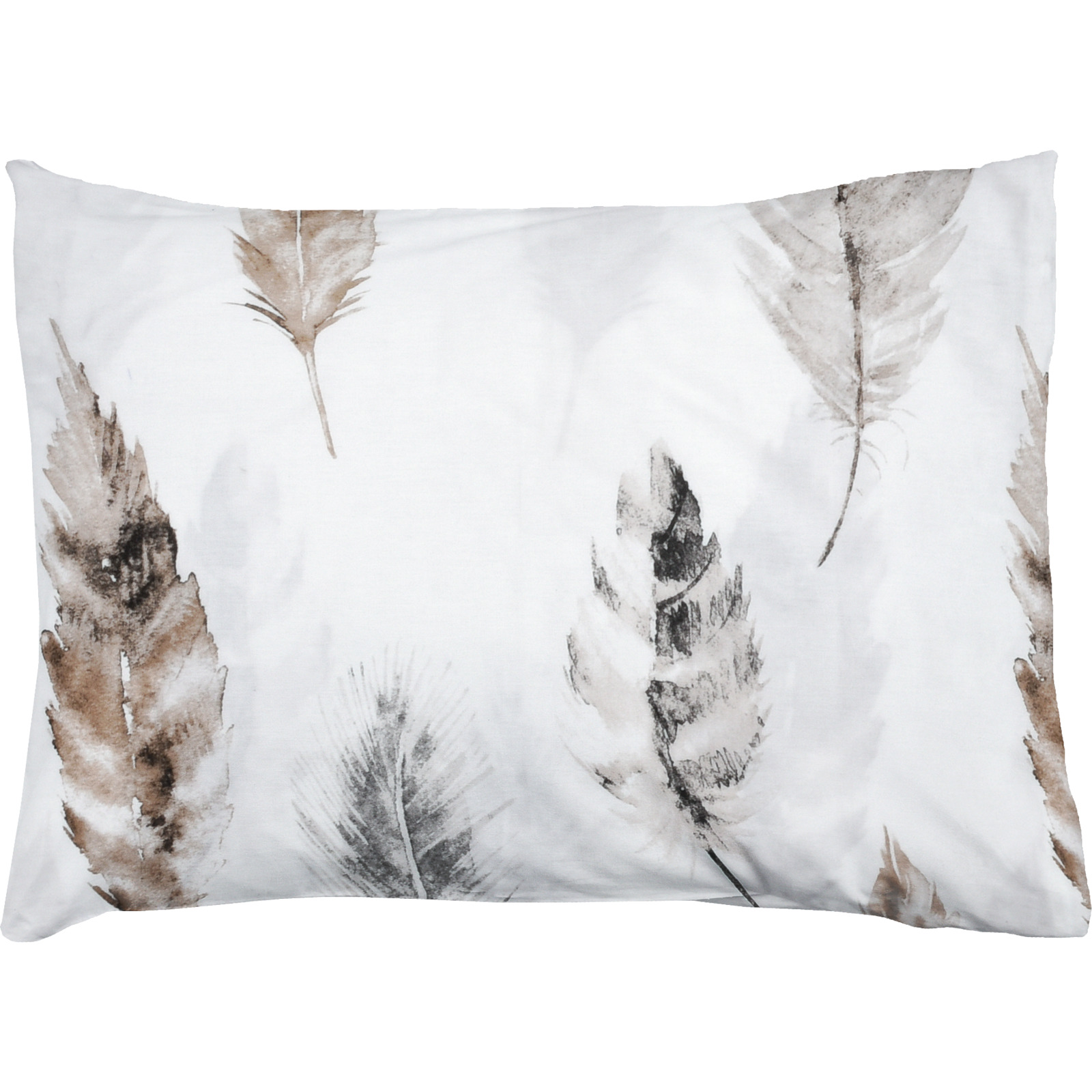 Bettwäsche Satin Federn weiss 160x210 65x100 Bettanzug Nord